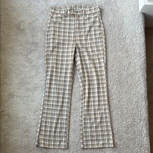 American Eagle Plaid Straight Leg Pants | Size 0 Short
